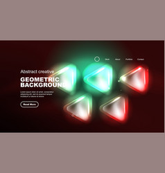 Abstract Background Landing Page Geometric Shape