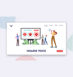 Hoarse Voice Landing Page Template Tiny Doctor