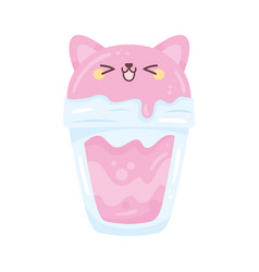 Kitten Kawaii Drink Glass