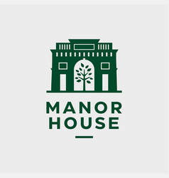 Modern Professional Logo Manor House In Green