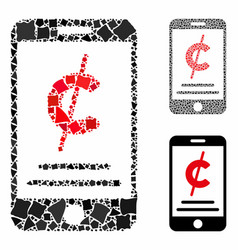 Mobile Micropayment Mosaic Icon Humpy Elements