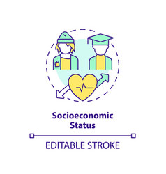 Socioeconomic Status Concept Icon