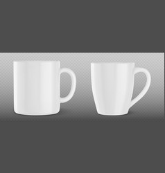 White Cup Mockup Template Coffee Mug 3d