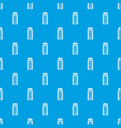 Phone Booth Pattern Seamless Blue