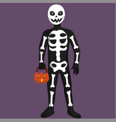 Halloween Skeleton Costume Character Design