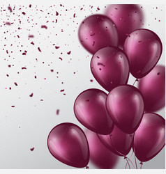 3d Balloons With Confetti