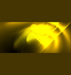 A Computergenerated Image Of A Yellow Glowing Wave