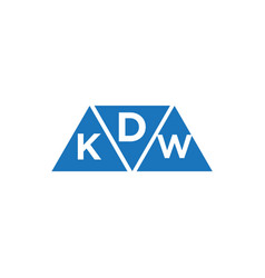 Dkw 3 Triangle Shape Logo Design On White