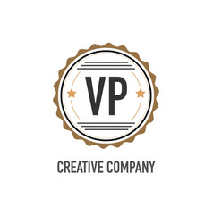 Initial Letter Vp Creative Design Template