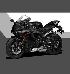 Black Sport Motorbike Template