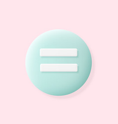 Equally Button Icon Equal Sign For Mobile App