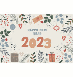 Happy New Year Card Invitation Or Print Design