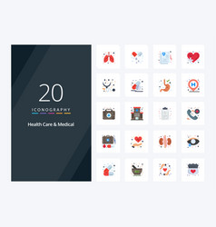 20 Health Care And Medical Flat Color Icon