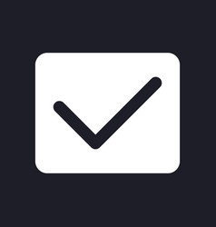 Checkmark Dark Mode Glyph Ui Icon