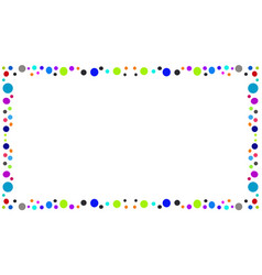 Colorful Balls Abstract Background Frame Border