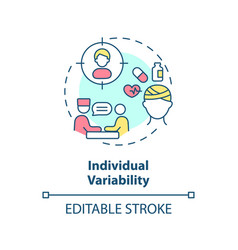 Individual Variability Concept Icon