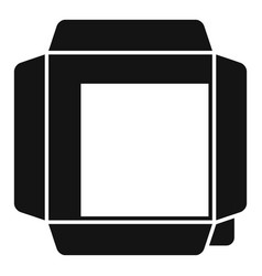 Top View Box Icon Simple Pack Box