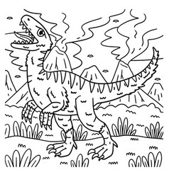 Velociraptor Dinosaur Coloring Page For Kids