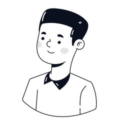 Male Portrait Doodle Icon