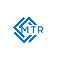 Mtr Letter Logo Design On White Background