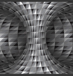 Spiral Patterned Silver Hyperboloid Optical