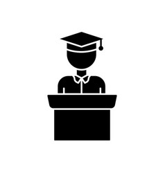 Student Icon With Podium Suitable For Graduation