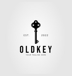 Vintage Key And Old Lock Logo Design