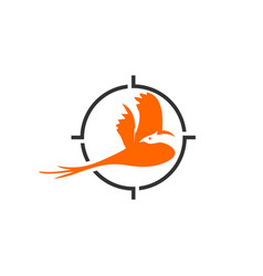 Pheasant Bird Hunter Logo