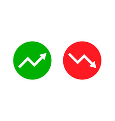 Uptrend And Downtrend Arrow Icon Set