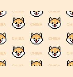 Chiba Cartoon Character Seamless Pattern