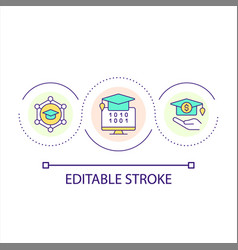 E Learning Program Loop Concept Icon