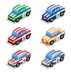 Set Of Racing Cars