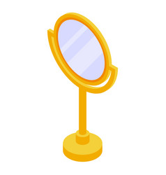 Beauty Mirror Icon Isometric Woman Self