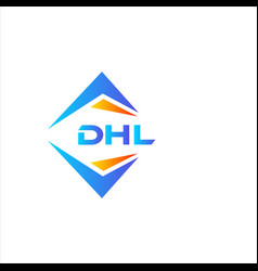 Dhl Abstract Technology Logo Design On White