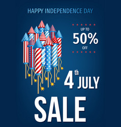 Happy Independence Day Of The Usa Sale Banner