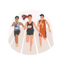 Track And Field Isolated Cartoon