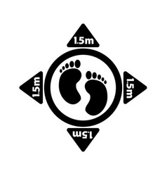 1253 Social Distancing Footprint 15m