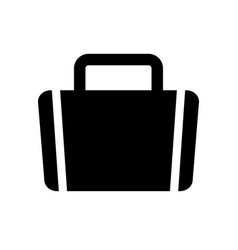 Bag Silhouette Icon Or Commuter