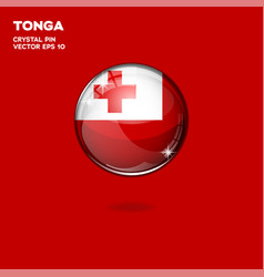 Tonga Flag 3d Buttons