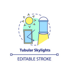 Tubular Skylights Concept Icon