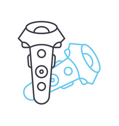 Vr Controller Line Icon Outline Symbol