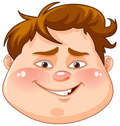 Face Of Fat Boy Cartoon