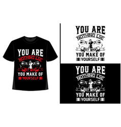 Gym Motivational Quote With Grunge Effect T-shirt