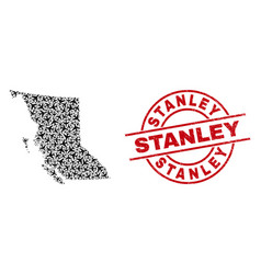 Stanley Watermark Stamp And British Columbia Map