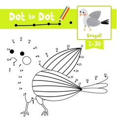 Dot to educational game and coloring book Vector Image