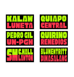 Philippine Jeepney Signboards