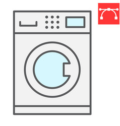 Self Service Laundry Color Line Icon Dry Cleaning