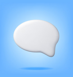 3d White Blank Speech Bubble Isolated