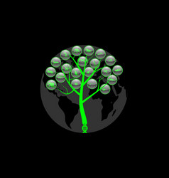 Green Neon Icons About Evolution Species