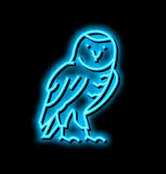 Owl Wild Bird Neon Glow Icon